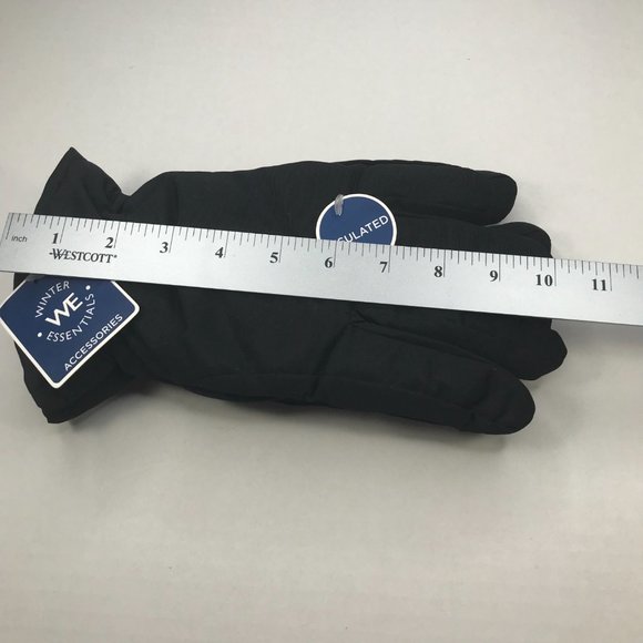 Winter Essentials Men's Large Black Insulated Gloves New - Picture 8 of 9